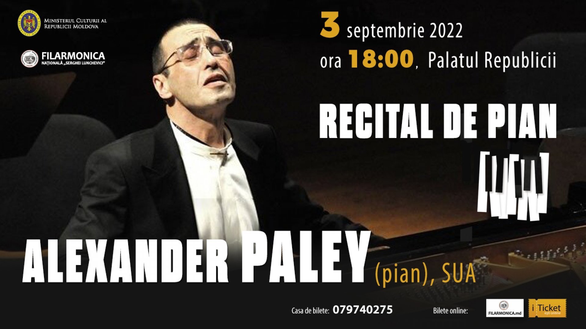 Recital de pian cu Alexander PALEY (SUA)