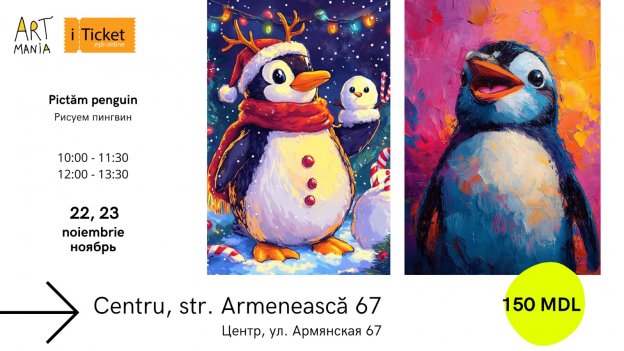 Atelier: Pictăm pinguin!
