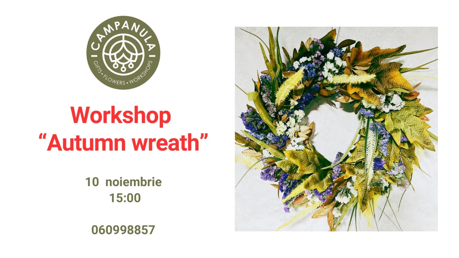  Workshop "Autumn wreath" 