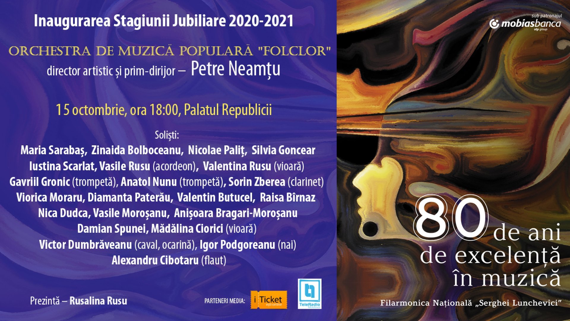 Orchestra de Muzică Populară „Folclor" - Inaugurarea Stagiunii Jubiliare 2020-2021