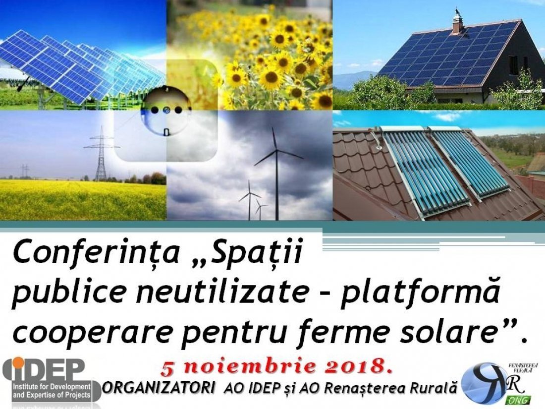 Conferinta Spatii publice neutilizate – platforma cooperare pentru ferme solare