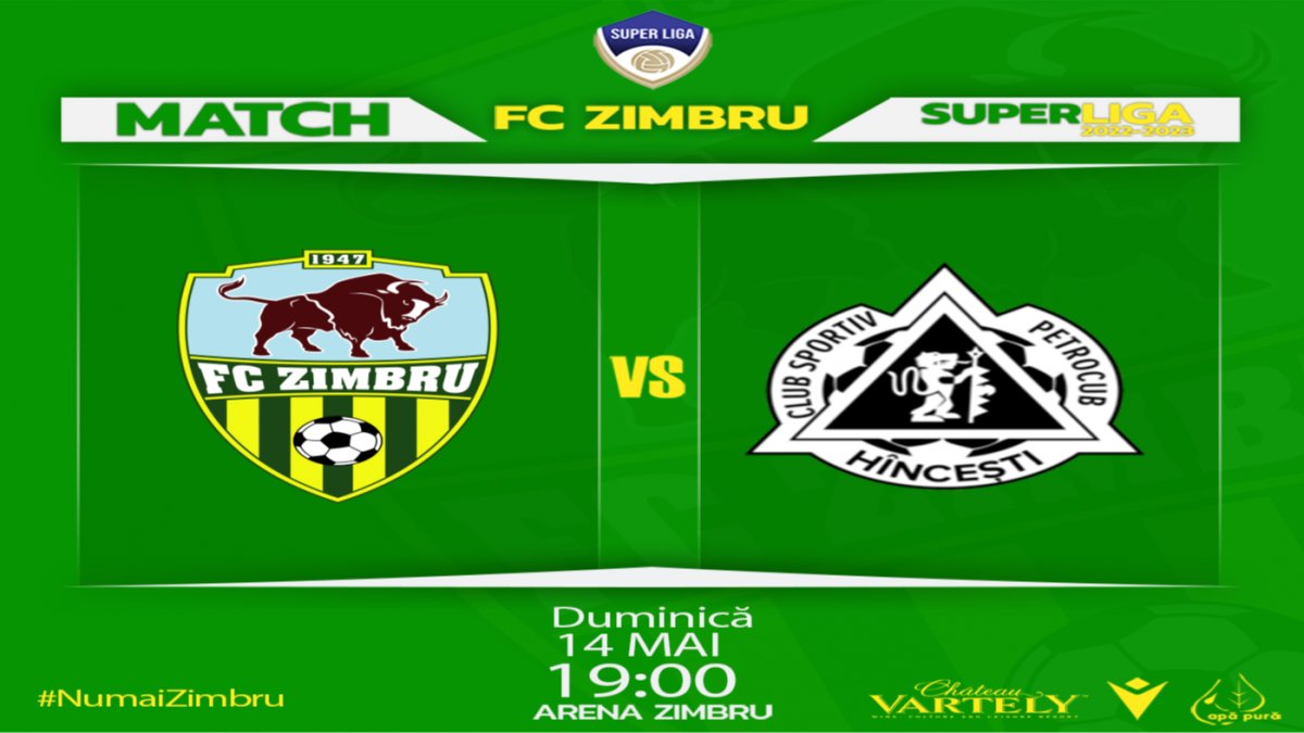 SuperLiga! Zimbru Chișinău-Petrocub Hîncești - ITicket