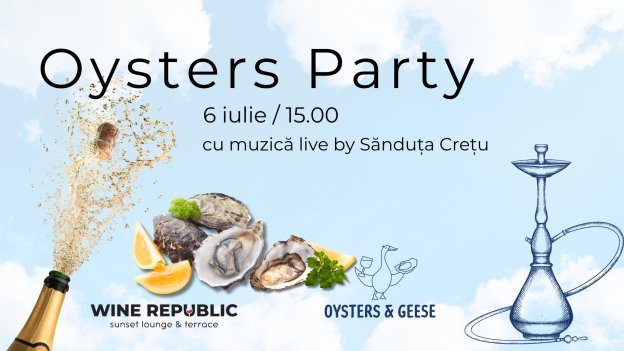 Oysters Party la Wine Republic sunset lounge & terrace!