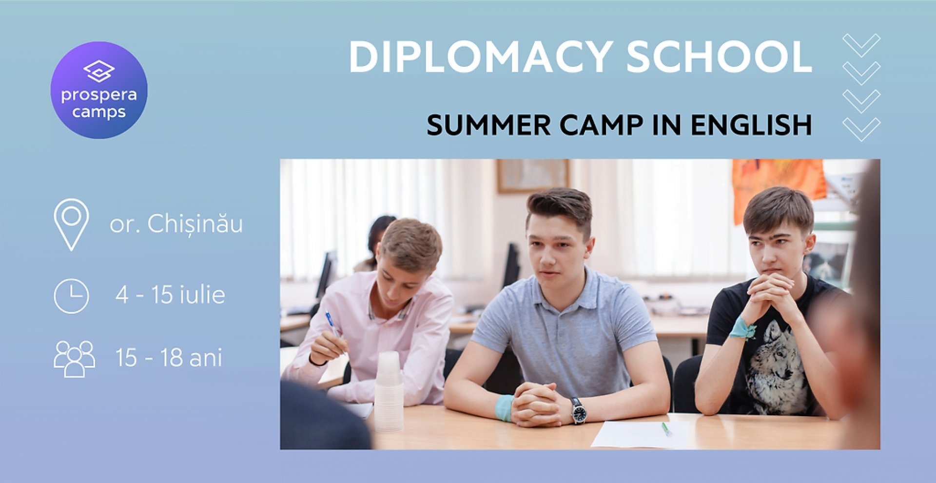 Școala Diplomației - Tabăra în Engleză pentru adolescenți