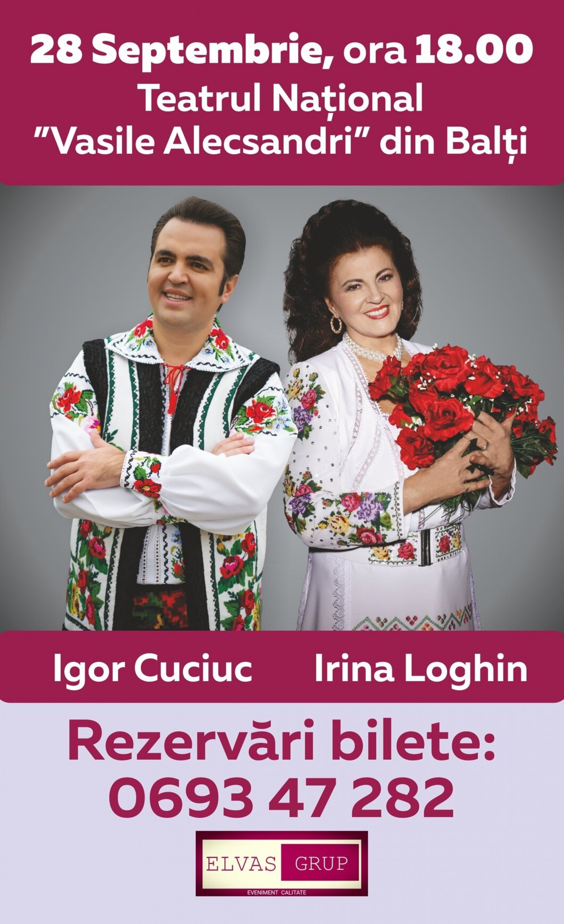 Irina Loghin și Igor Cuciuc la Bălți
