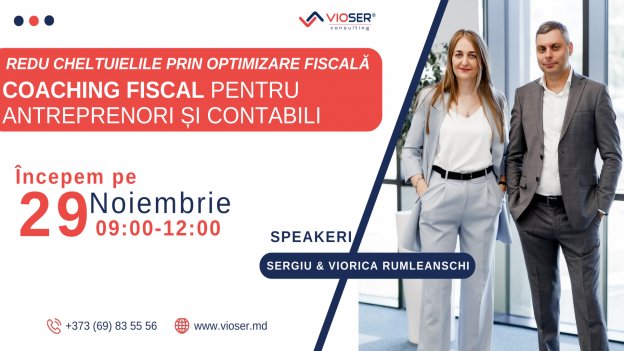 Coaching Fiscal pentru ANTREPRENORI și CONTABILI!