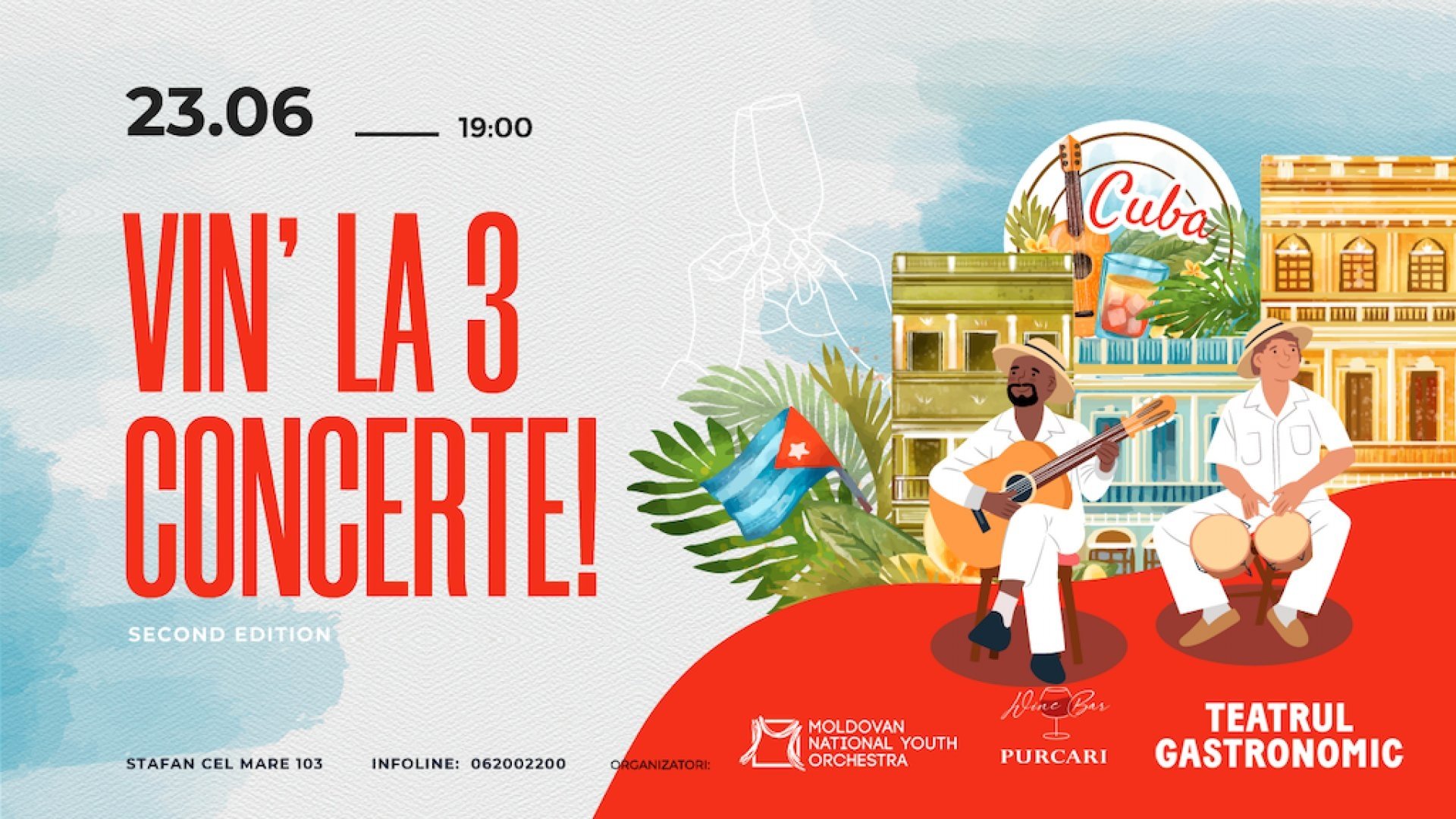 Vin’ la trei concerte: Cuba Night