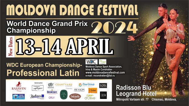 13 Aprilie 19:30-22:30 - Moldova Dance Festival 2024