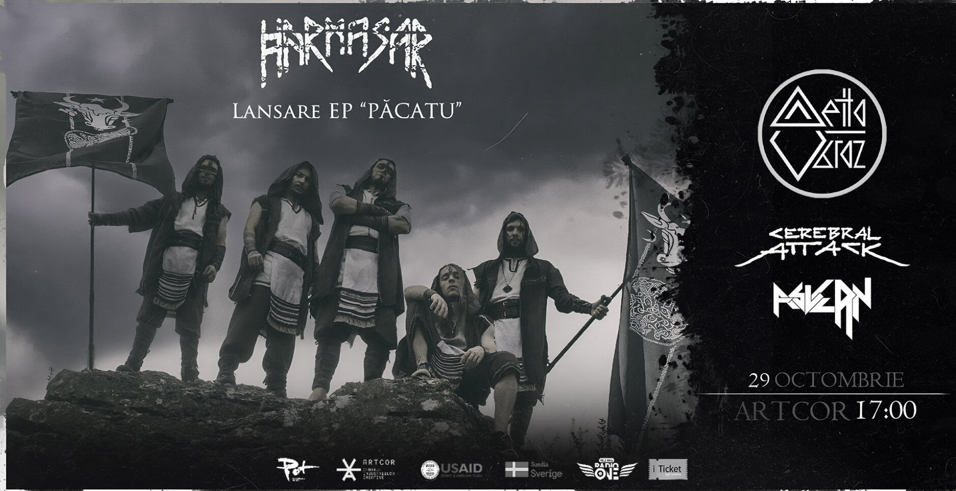 HARMASAR | Lansare EP "Păcatu" // Delta Pe Obraz // Cerebral Attack // Asvern @ Artcor