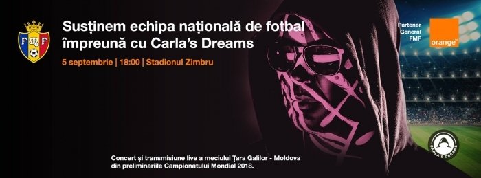 Sustinem echipa nationala de fotbal impreuna cu Carlas Dreams