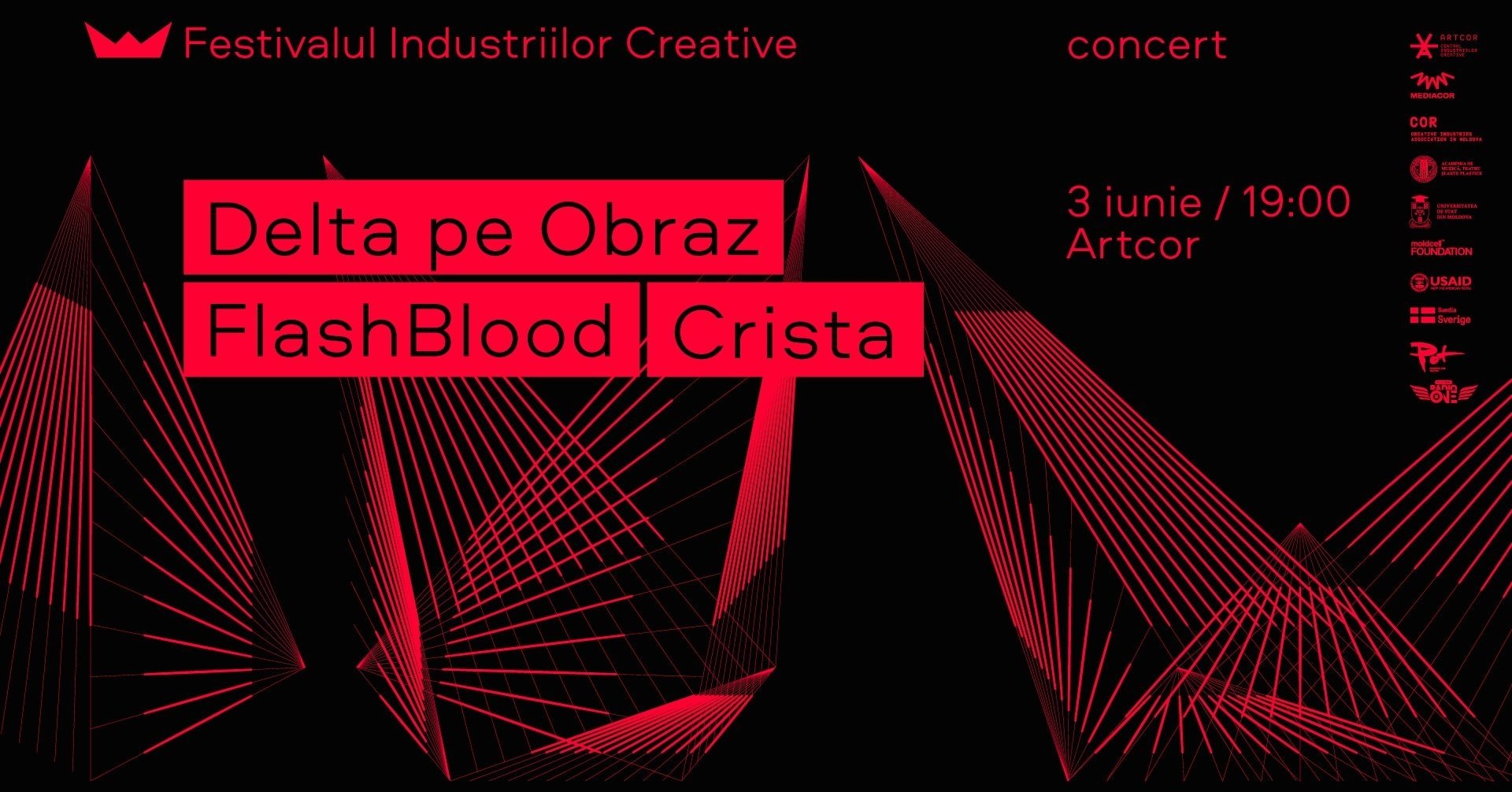 Delta pe Obraz, FlashBlood & Crista | Festivalul Industriilor Creative