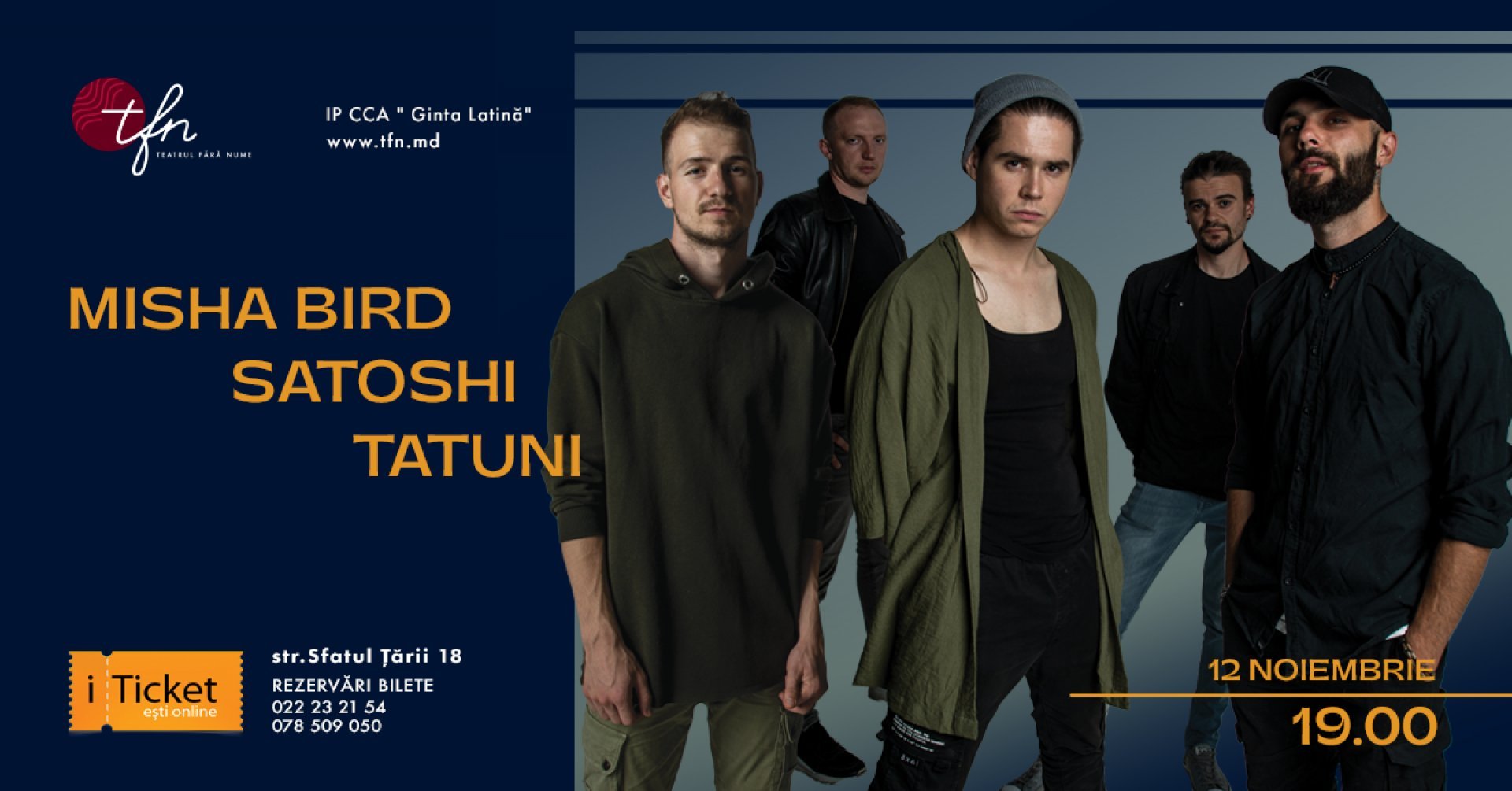 SATOSHI | TATUNI | MISHA BIRD  Live la TFN 