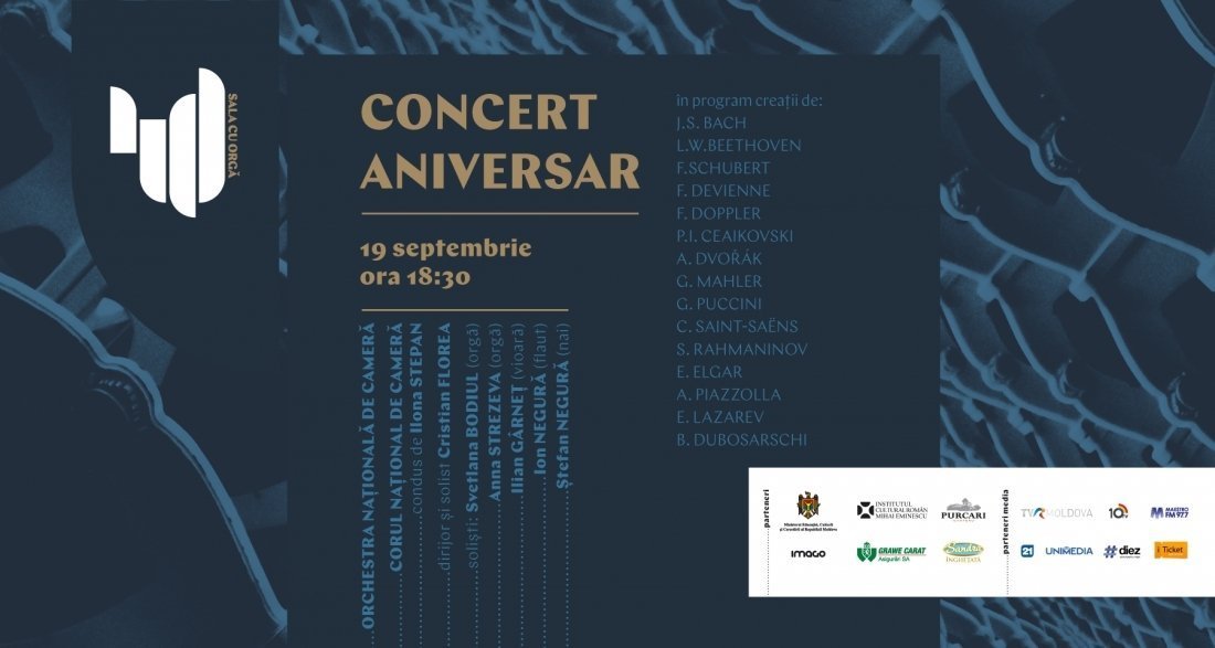 Concert Aniversar - 40 de ani de la inaugurarea Salii cu Orga
