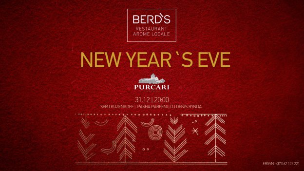 Seara de Revelion la BERD`s Hotel | Pasha Parfeni | Purcari Wines | Serj Cuzenkoff | Dj Denis Rynda