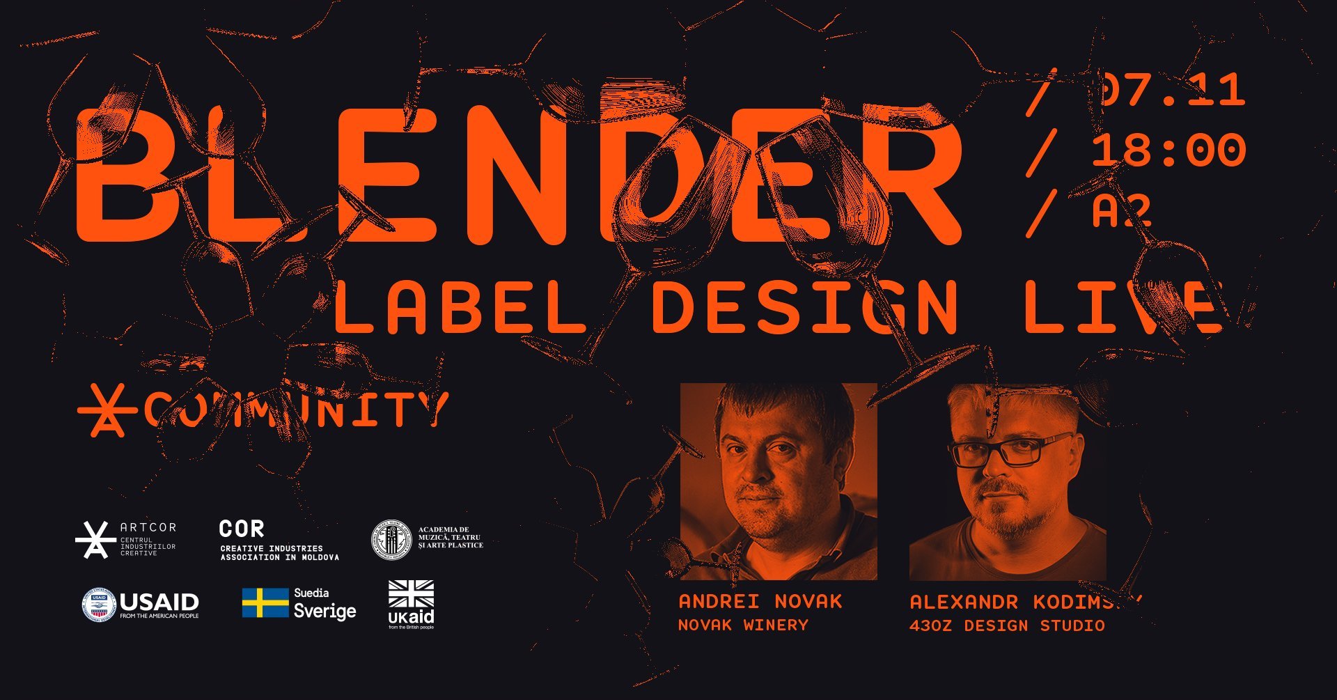 Blender - Label Design Live: Novak Winery и 43oz Design Studio