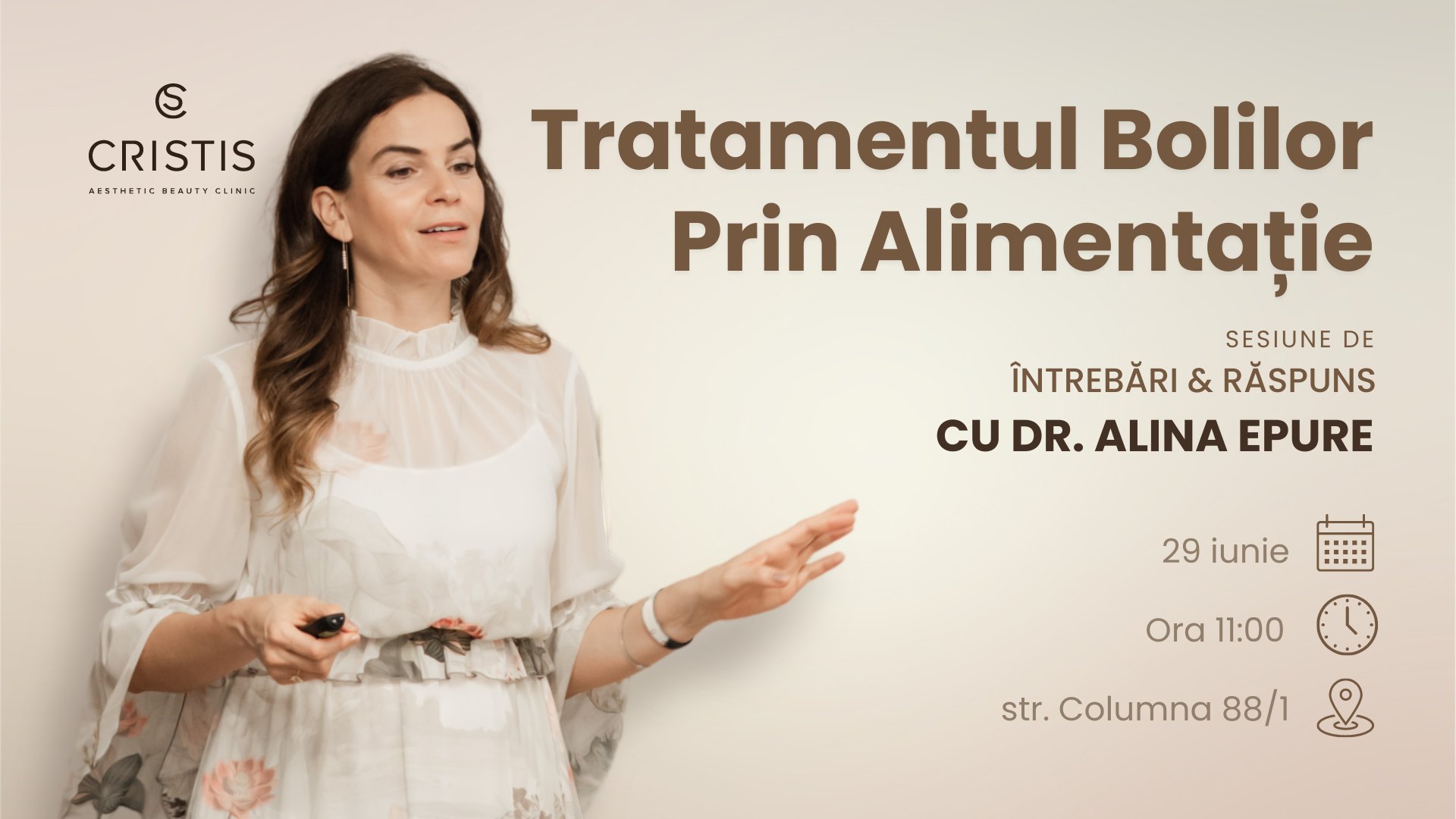 Tratamentul Bolilor Prin Alimentație cu Dr. Alina Epure
