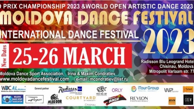 25 Martie 08:00-12:00 - Moldova Dance Festival 2023