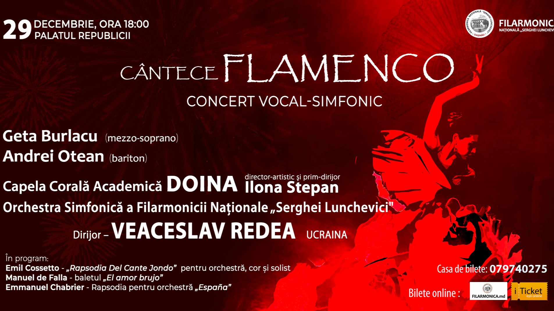 Concert Vocal-Simfonic „Cântece FLAMENCO"