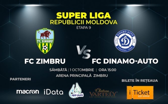 Zimbru - FC Dinamo-Auto, Super Liga Moldovei la fotbal