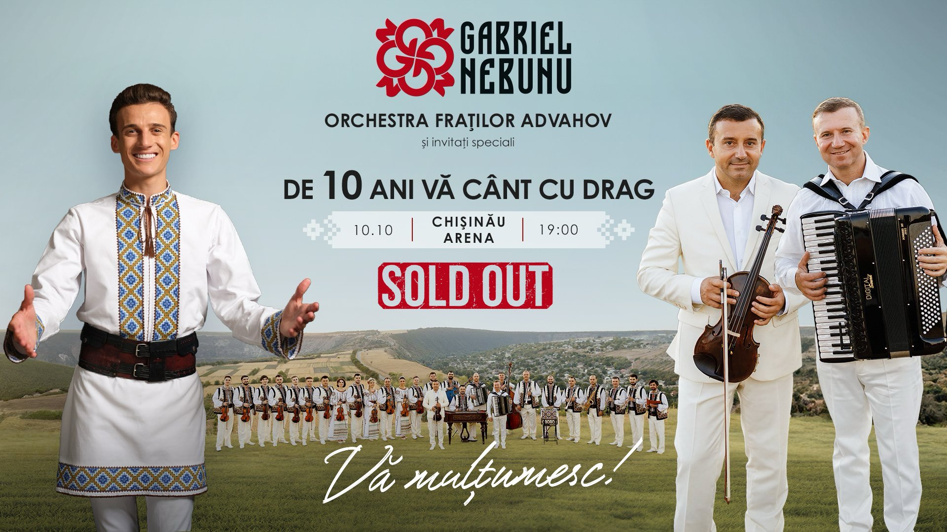 Gabriel Nebunu - Concert aniversar: De 10 ani vă cânt cu drag! 