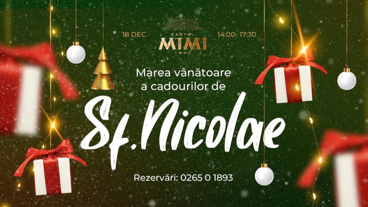 Marea vânătoare a cadourilor de Sf.Nicolae la Castel Mimi! iTicket