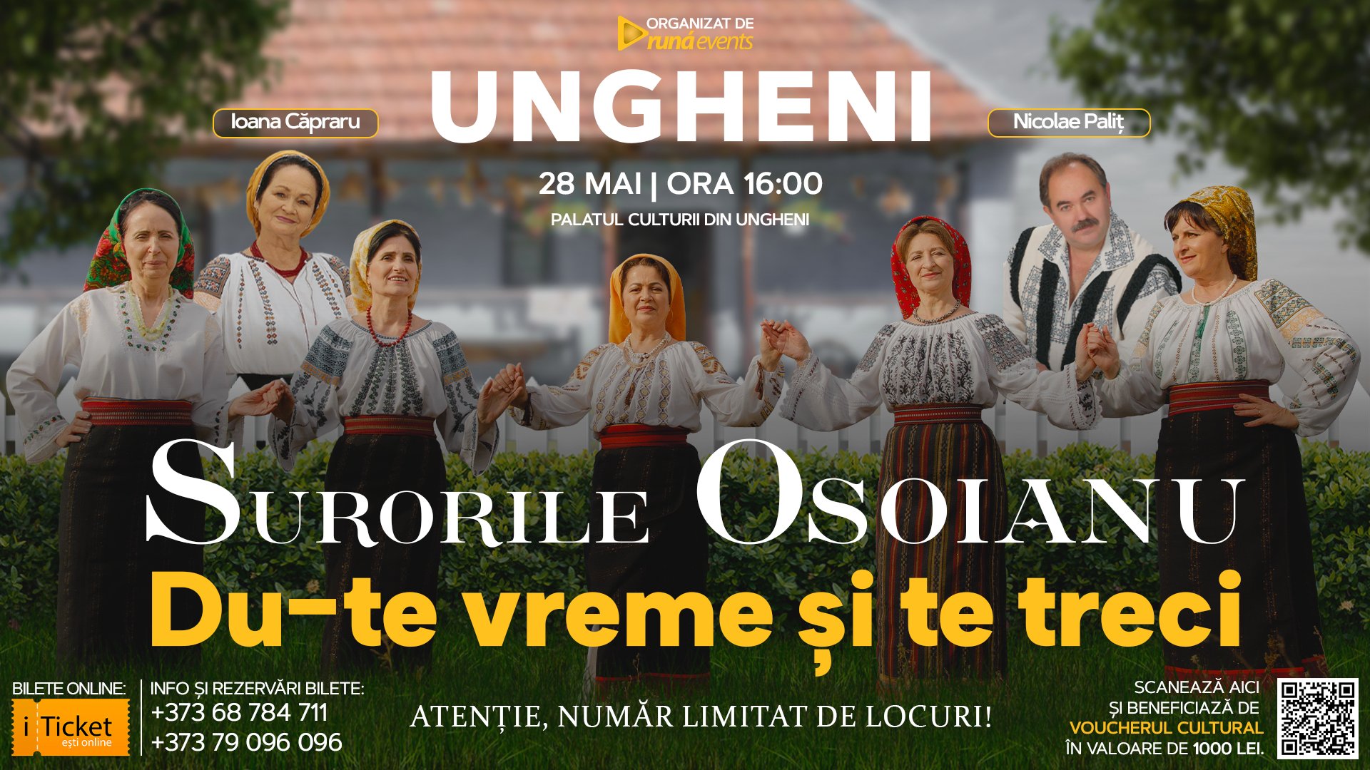 Concert in Ungheni - Surorile Osoianu, Ioana Capraru și Nicolae Palit - “DU-TE VREME ȘI TE TRECI”