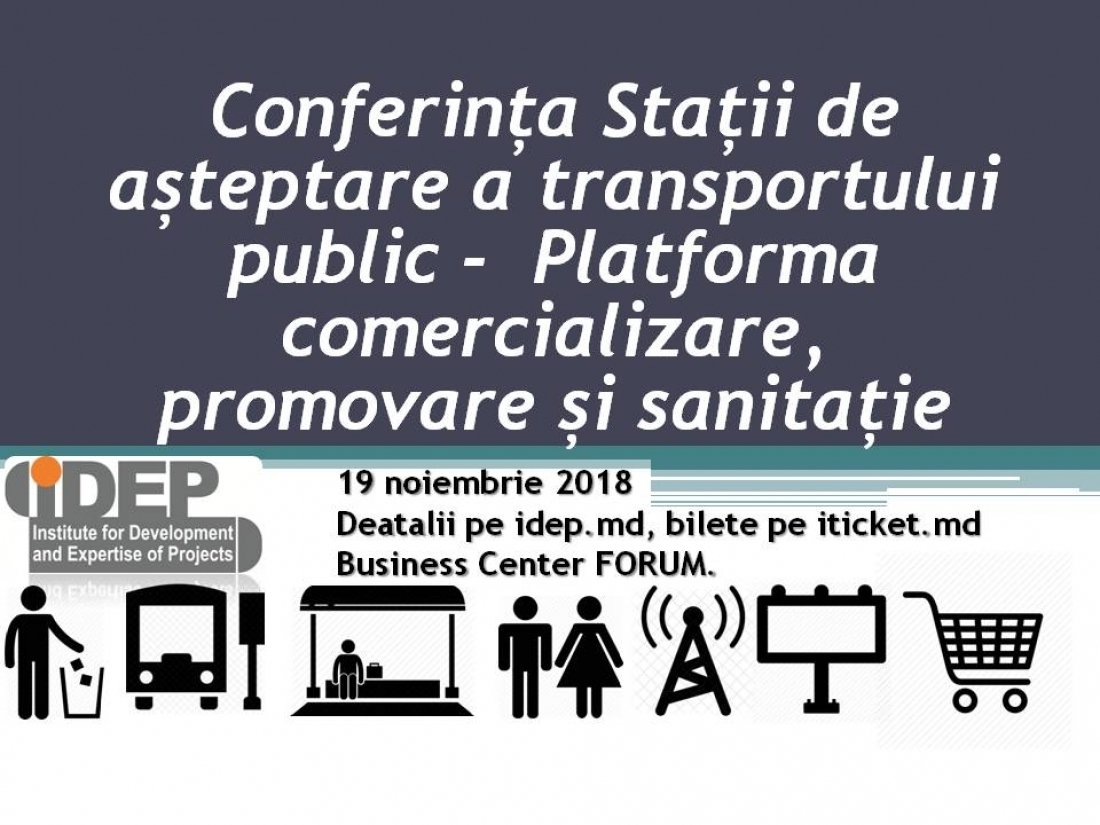 Conferinta Statii de asteptare a transportului public –  platforma de comercializare, comunicare si sanitatie