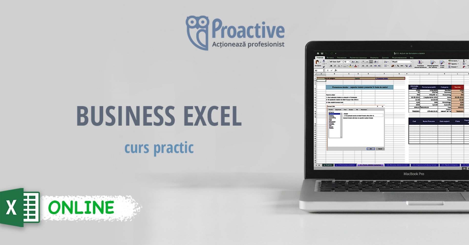 Business Excel - Curs Practic ONLINE