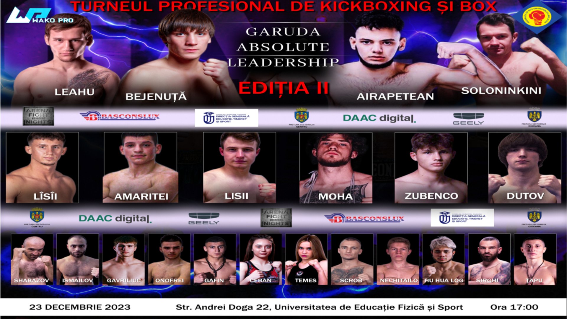 Turneul Internațional la kickboxing "Garuda Absolute Leadership 2023" ediția II