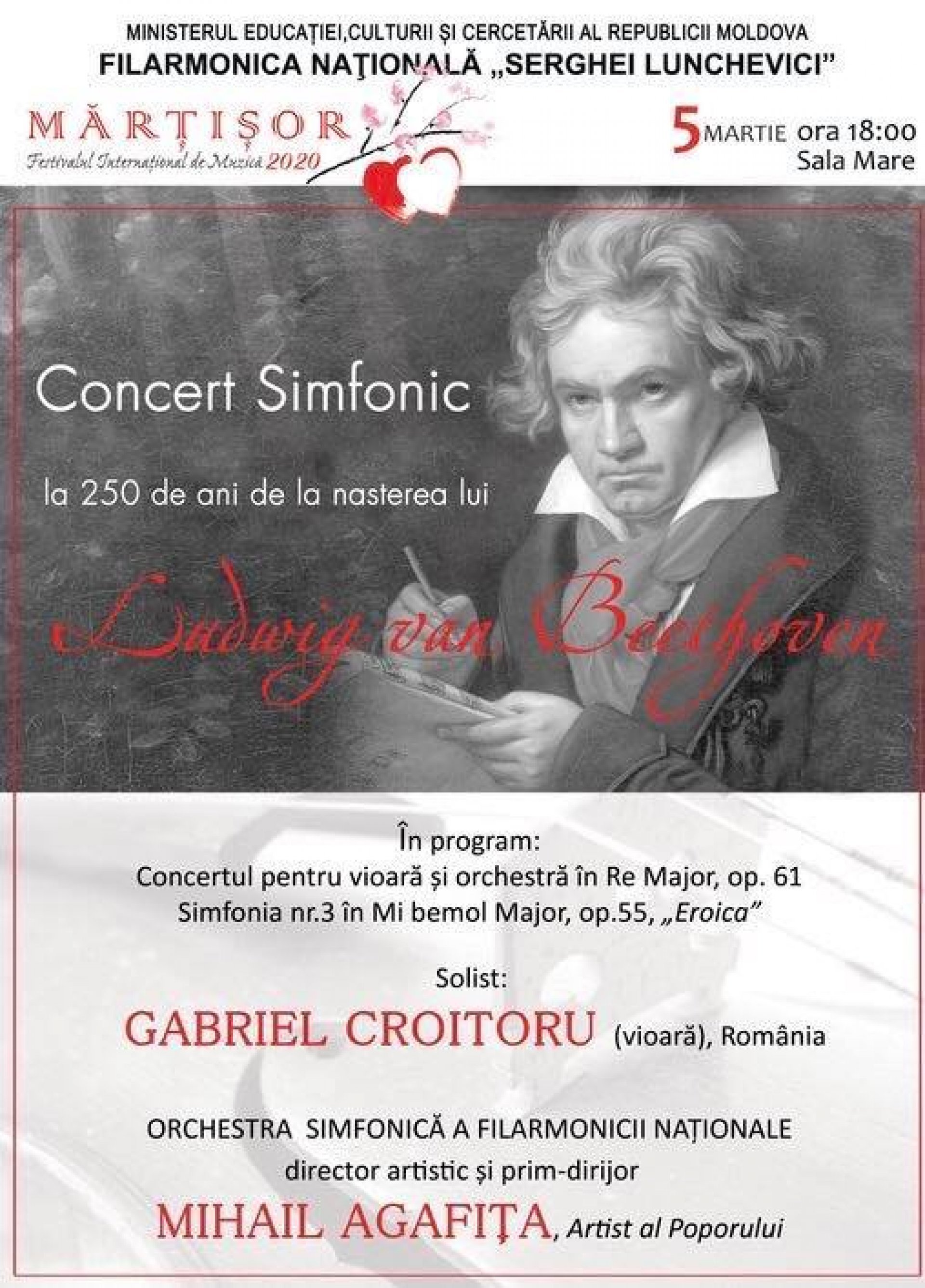 Concert Simfonic - la 250 de ani de la nasterea lui Ludwig van Beethoven