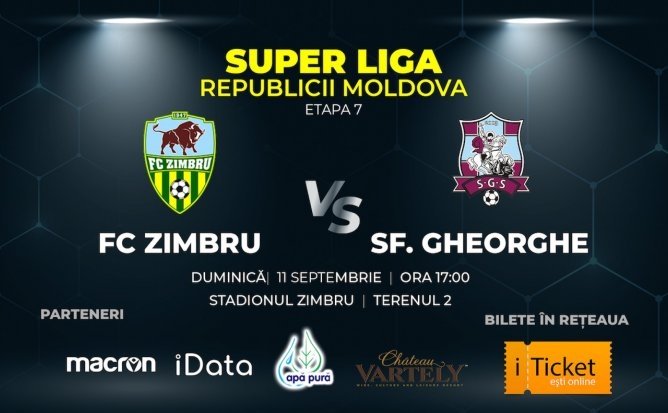 Zimbru - Sf. Gheorghe, Super Liga Moldovei la fotbal