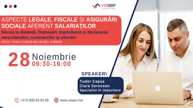 Aspecte LEGALE, FISCALE și ASIGURĂRI SOCIALE aferent salariaților