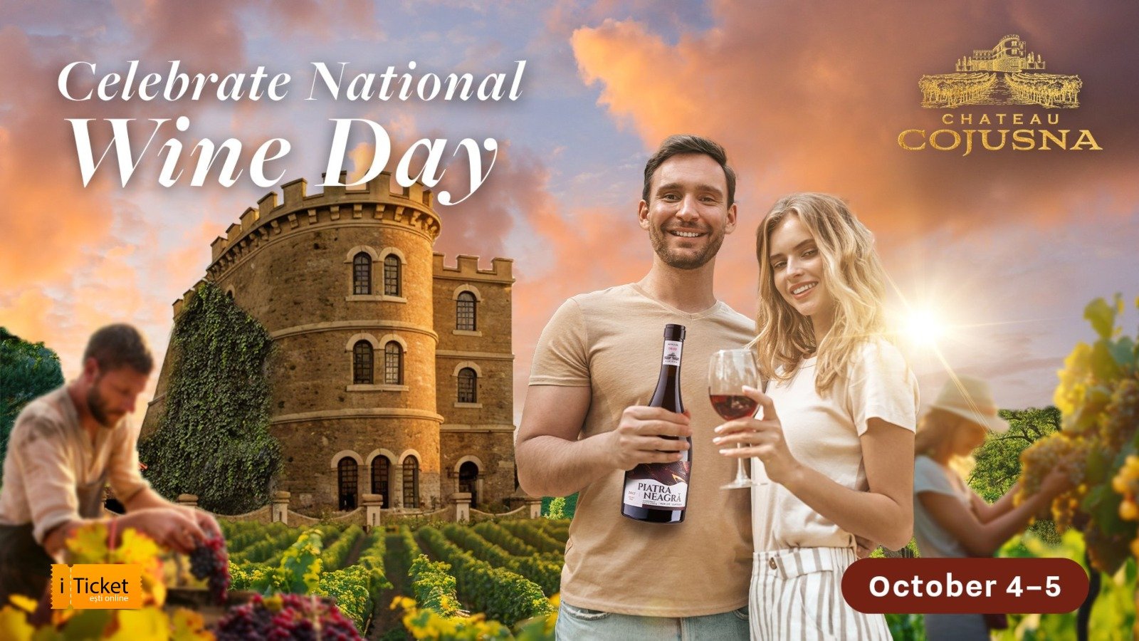 FESTIVALUL VINULUI  la CHATEAU COJUȘNA 4,5 OCTOMBRIE