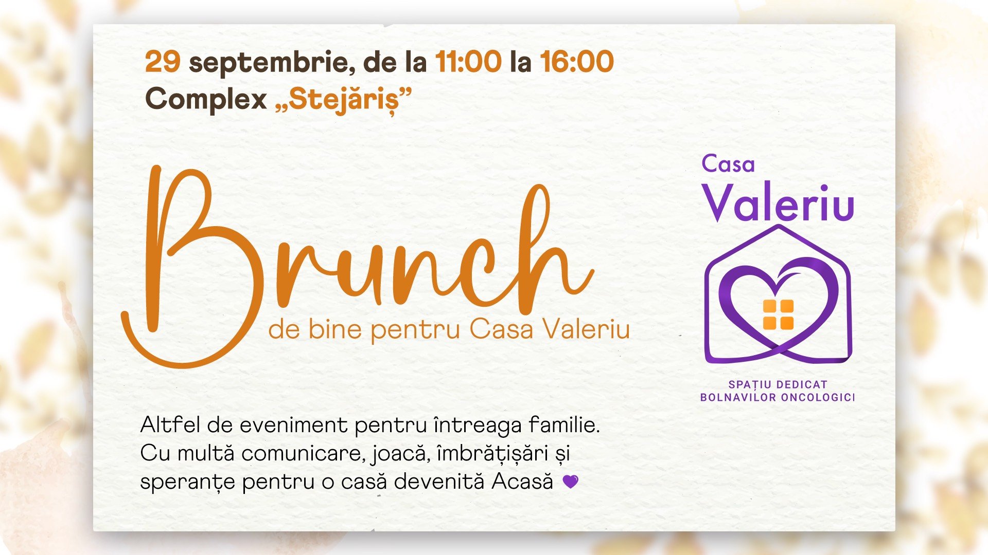 Brunch de bine pentru Casa Valeriu