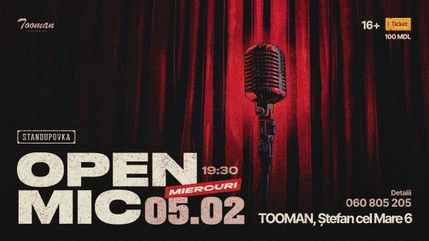 OPEN MIC 5 februarie