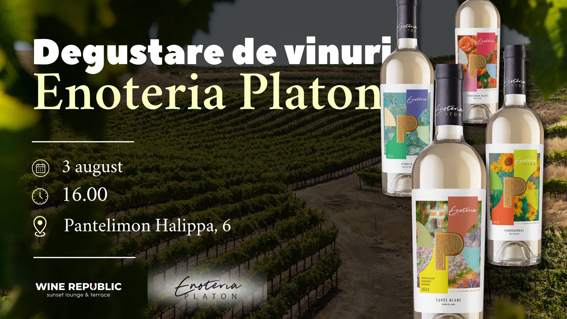 Degustare de vinuri Enoteria Platon!