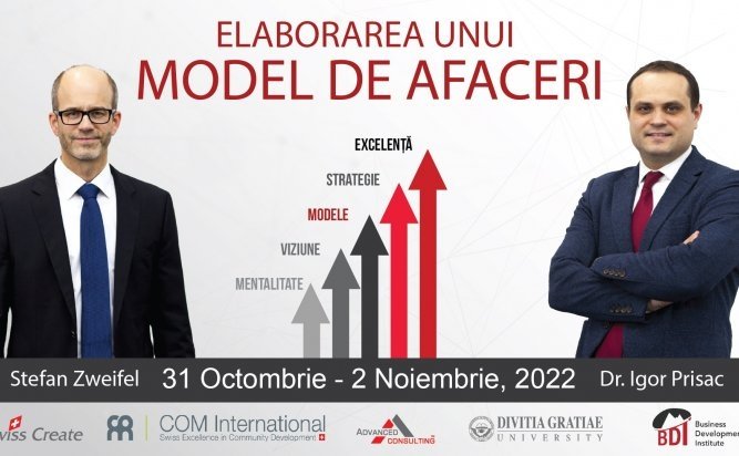 Elaborarea unui Model de Afaceri 31 Octombrie - 2 Noiembrie 2022