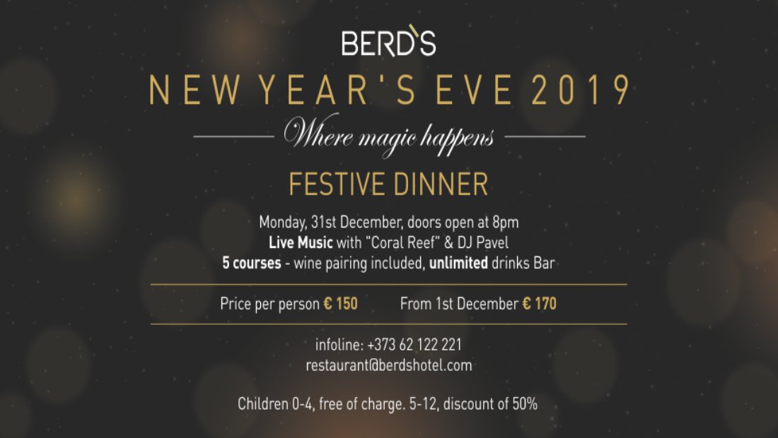 New Year's Eve at BERD'S
