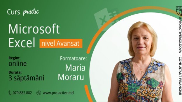 Curs practic MS Excel Avansat (online)