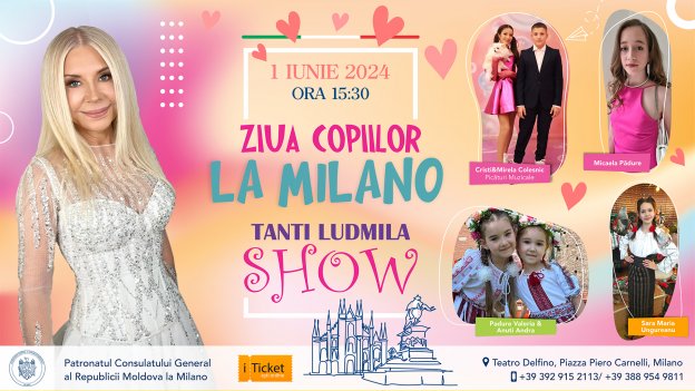Ziua copiilor la Milano cu Tanti Ludmila Show