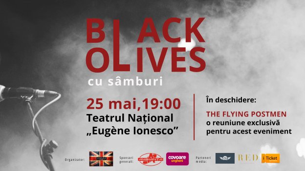 Black Olives (UK) + The Flying Postmen - concert live exclusiv la Chisinau + invitati speciali