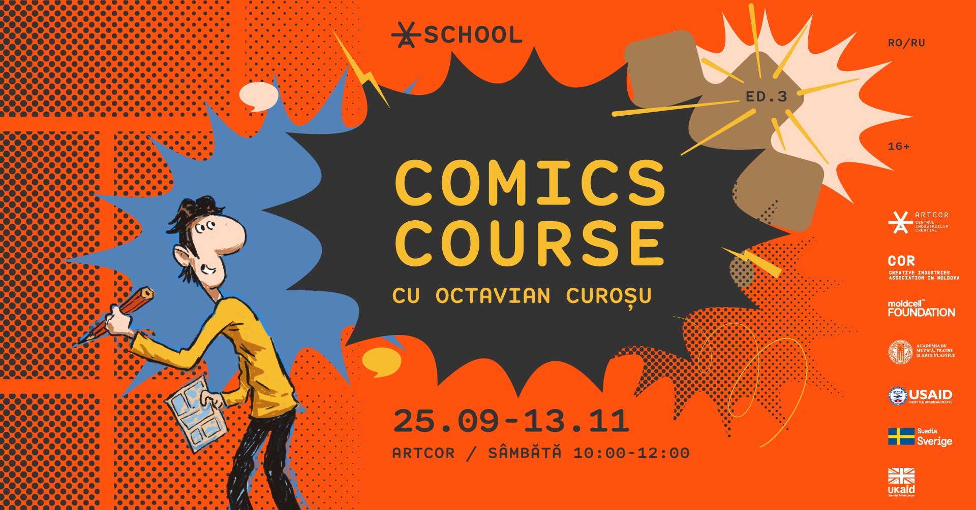 Comics Course la Școala Artcor cu Octavian Curoșu