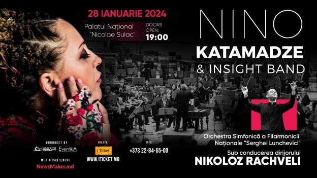 NINO KATAMADZE, INSIGHT & N.RACHVELI cu Orchestra Filarmonicii