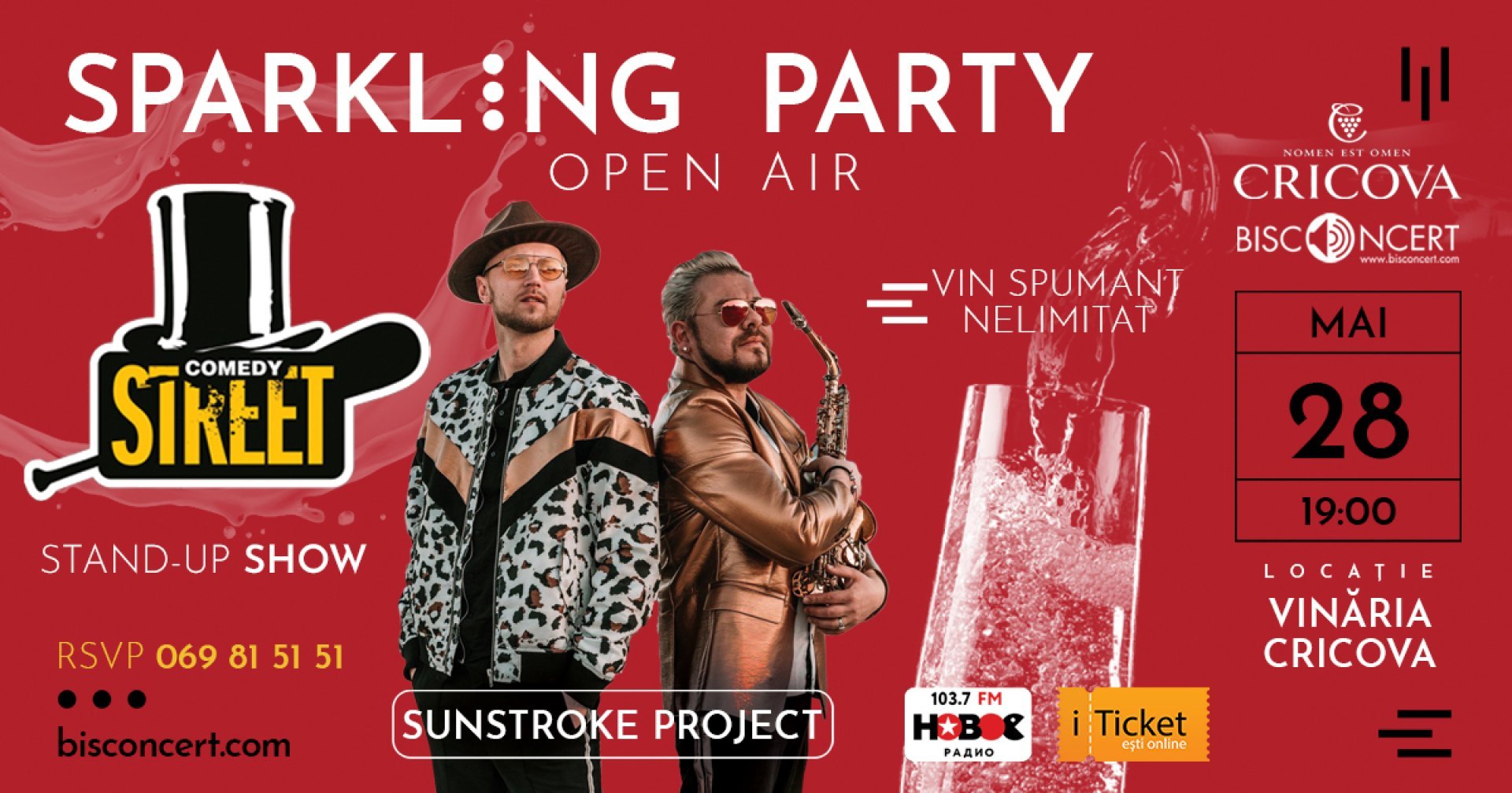 Sparkling Party вместе с Stand-Up Show от Comedy Street и SunStroke Project