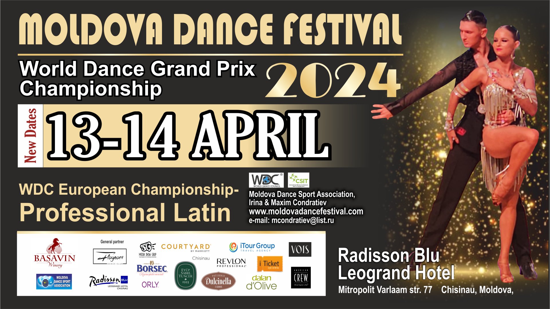 14 Aprilie 19:30-22:30 - Moldova Dance Festival 2024 