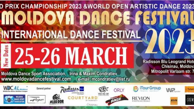 25 Martie 12:00-18:30 - Moldova Dance Festival 2023 