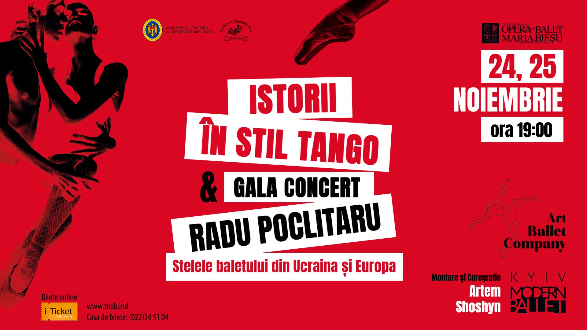 Gala stelelor de balet - Radu Poclitaru și „Istorii în stil tango”