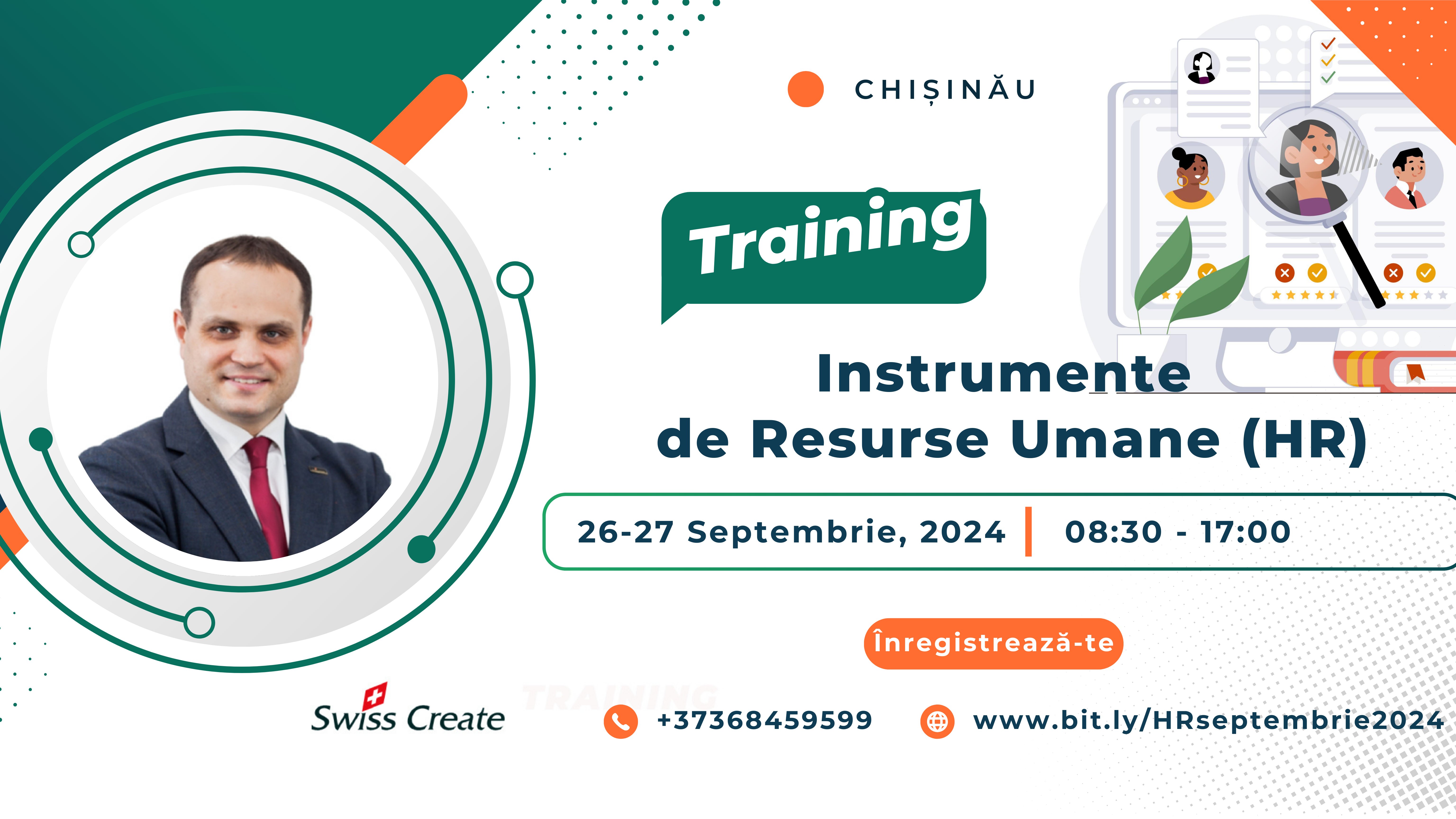 Training Instrumente de Resurse Umane, 26-27 septembrie 2024, Chișinău