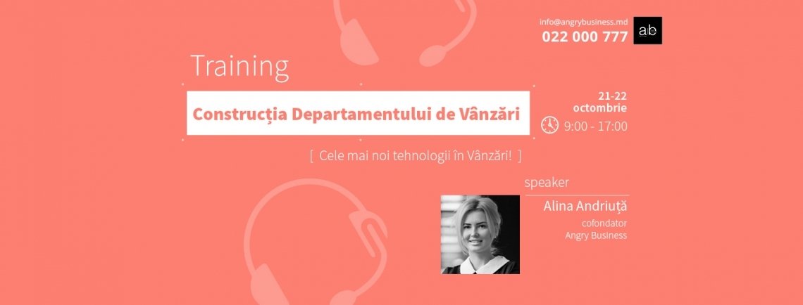 Training: Constructia Departamentului de Vanzari