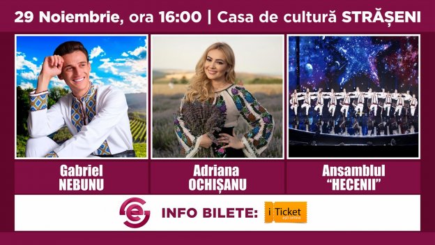 Gabriel Nebunu & Adriana Ochișanu și Ansamblul Hecenii la  Strășeni